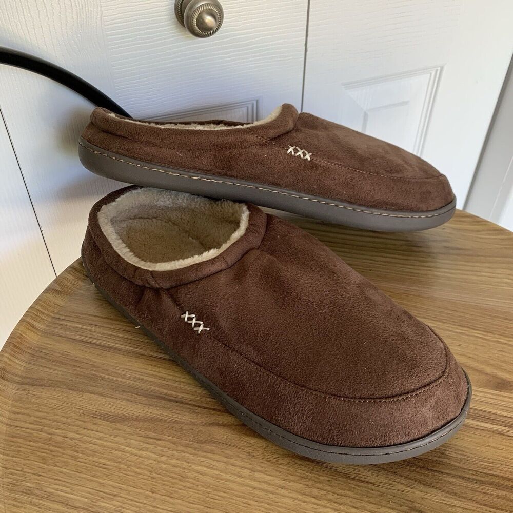 NewDenBer Men's Cozy Memory Foam Slippers Soft Slip on Indoor Outdoor Clog House